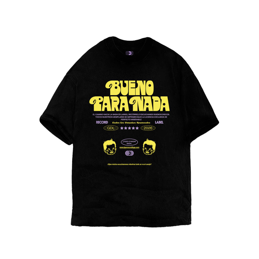"LEMA" BPN RECORDINGS TSHIRT BLACK