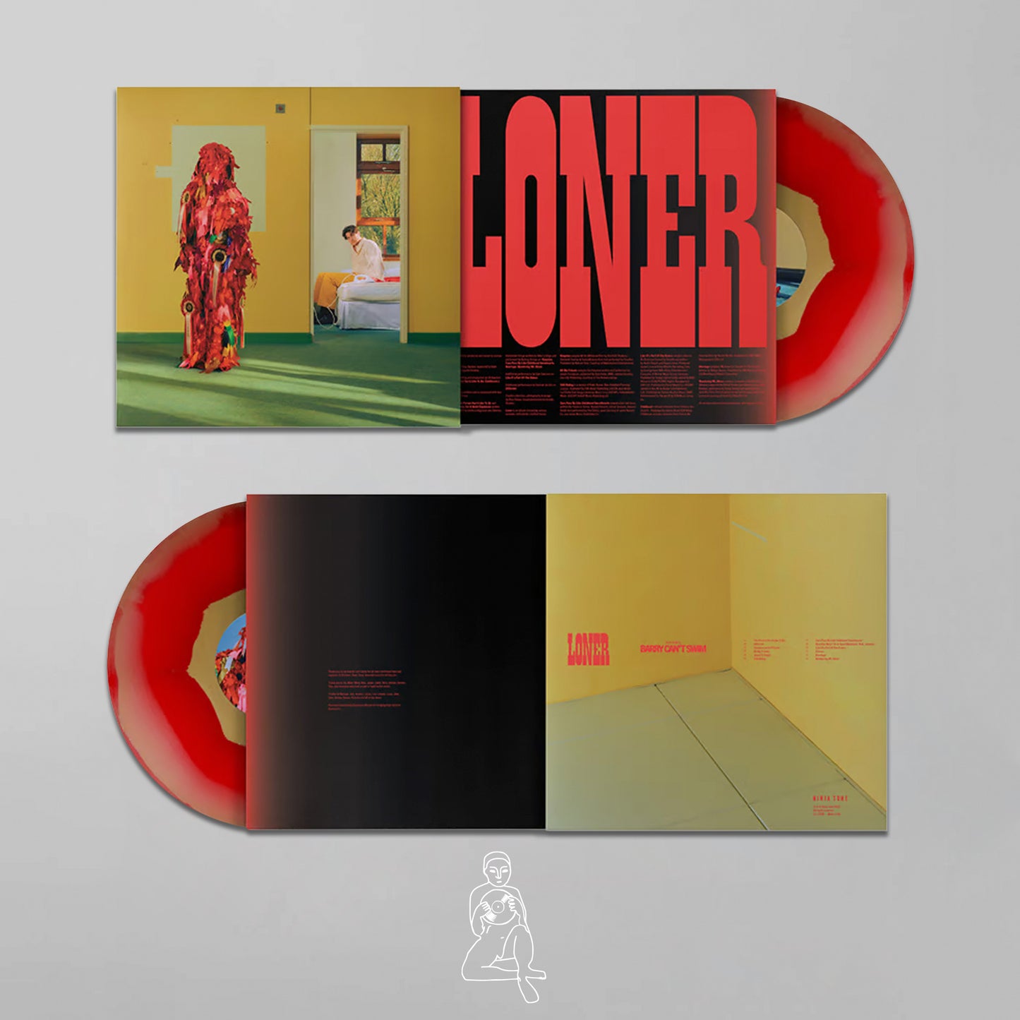 BARRY CAN'T SWIM - LONER (GOLD & RED INK SPOT VINYL)