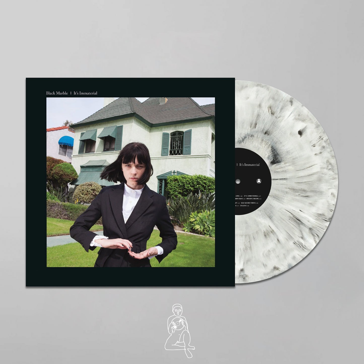 BLACK MARBLE - IT'S IMMATERIAL (10TH ANNIVERSARY MARBLED BLACK & WHITE VINYL)