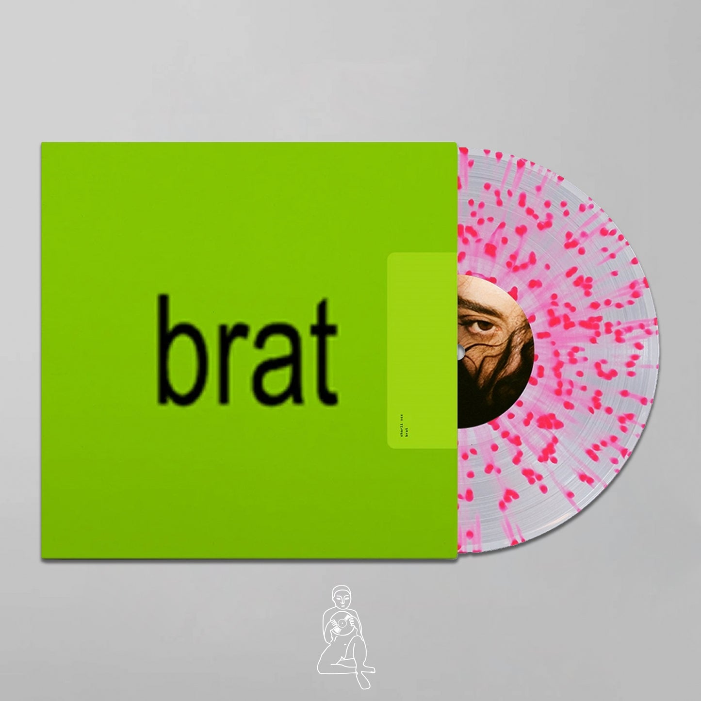 CHARLI XCX - BRAT (CLEAR PINK SPLATTER VINYL)