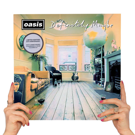 OASIS - DEFINITELY MAYBE (2 LP'S 30TH ANNIVERSARY STRAWBERRIES & CREAM VINYL)