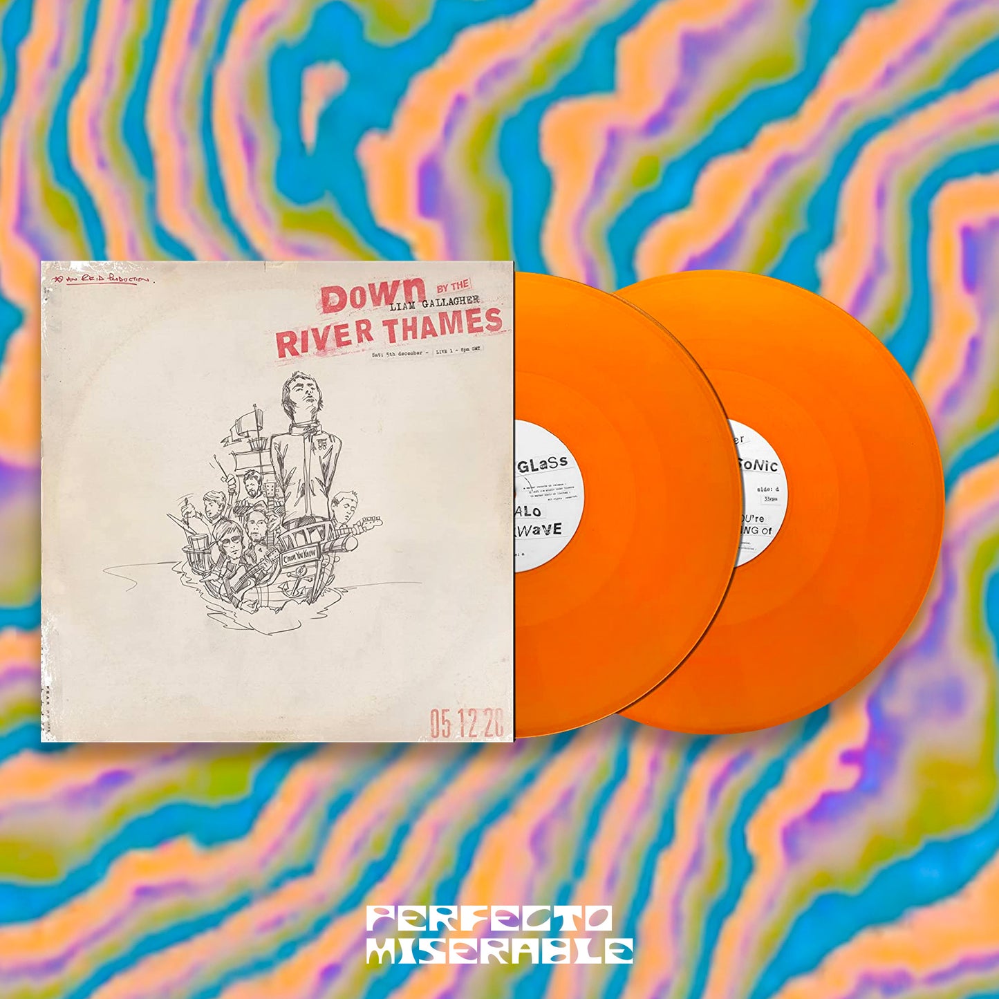 LIAM GALLAGHER - DOWN BY THE RIVER THAMES (2 LP'S ORANGE VINYL)