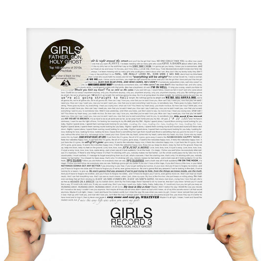 GIRLS -  FATHER, SON, HOLY GHOST (2 LP'S MILKY CLEAR/BLACK ICE VINYL)