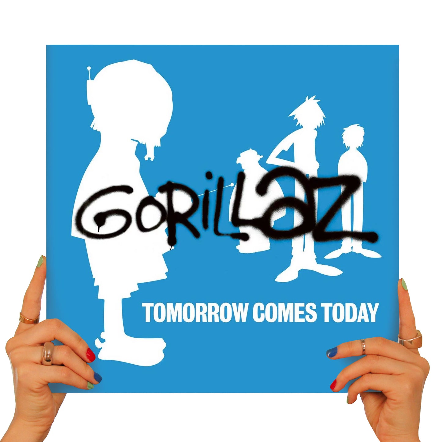 GORILLAZ - TOMORROW COMES TODAY EP (WHITE & BLUE COLOUR IN COLOUR VINYL)