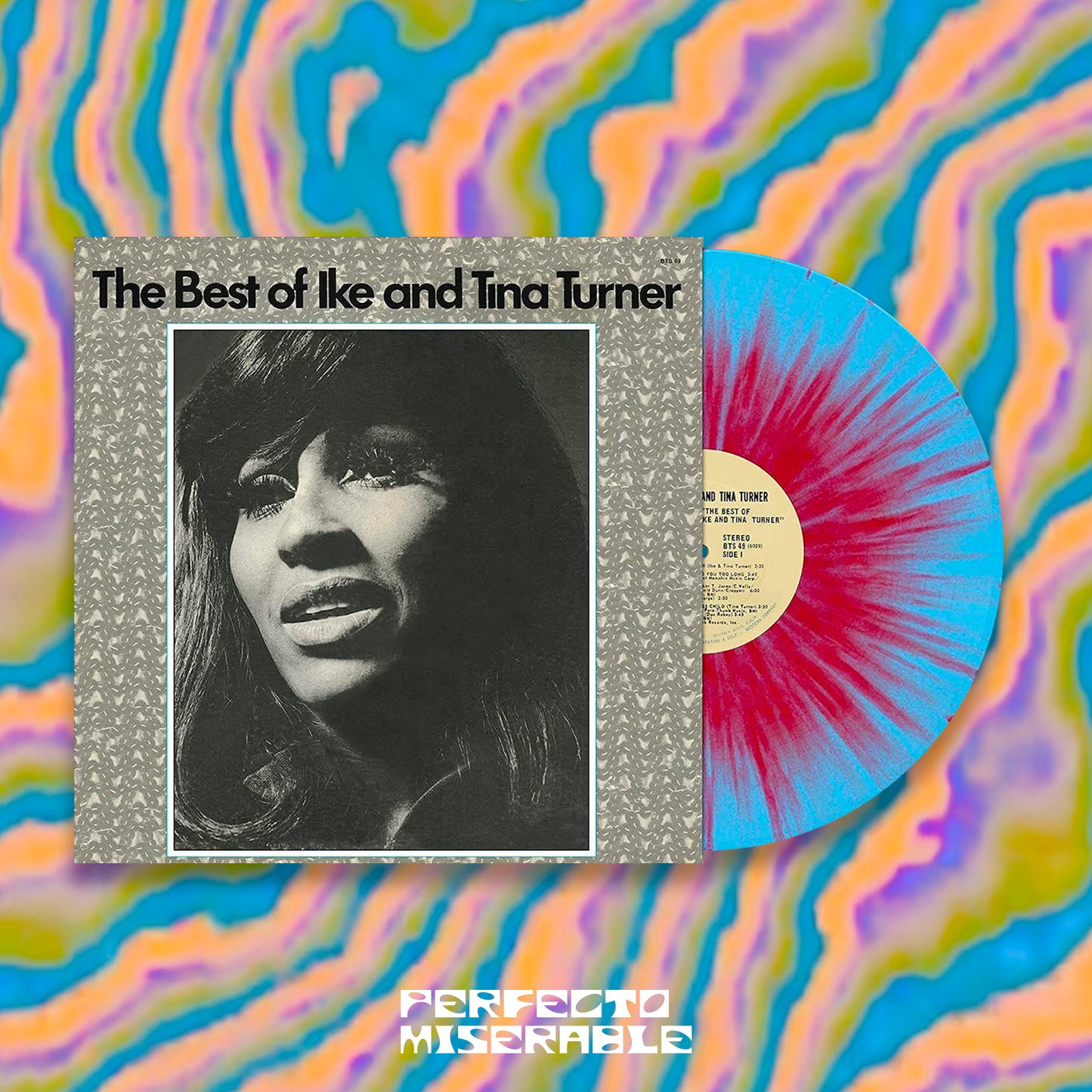 TINA TURNER & IKE TURNER - THE BEST OF IKE AND TINA TURNER (BLUE & RED SPLATTER VINYL)