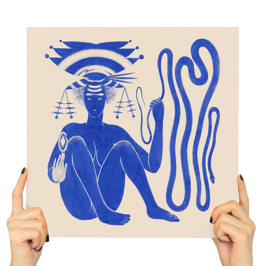 HIATUS KAIYOTE - LOVE HEART CHEAT CODE (BLUE & WHITE MARBLED VINYL)
