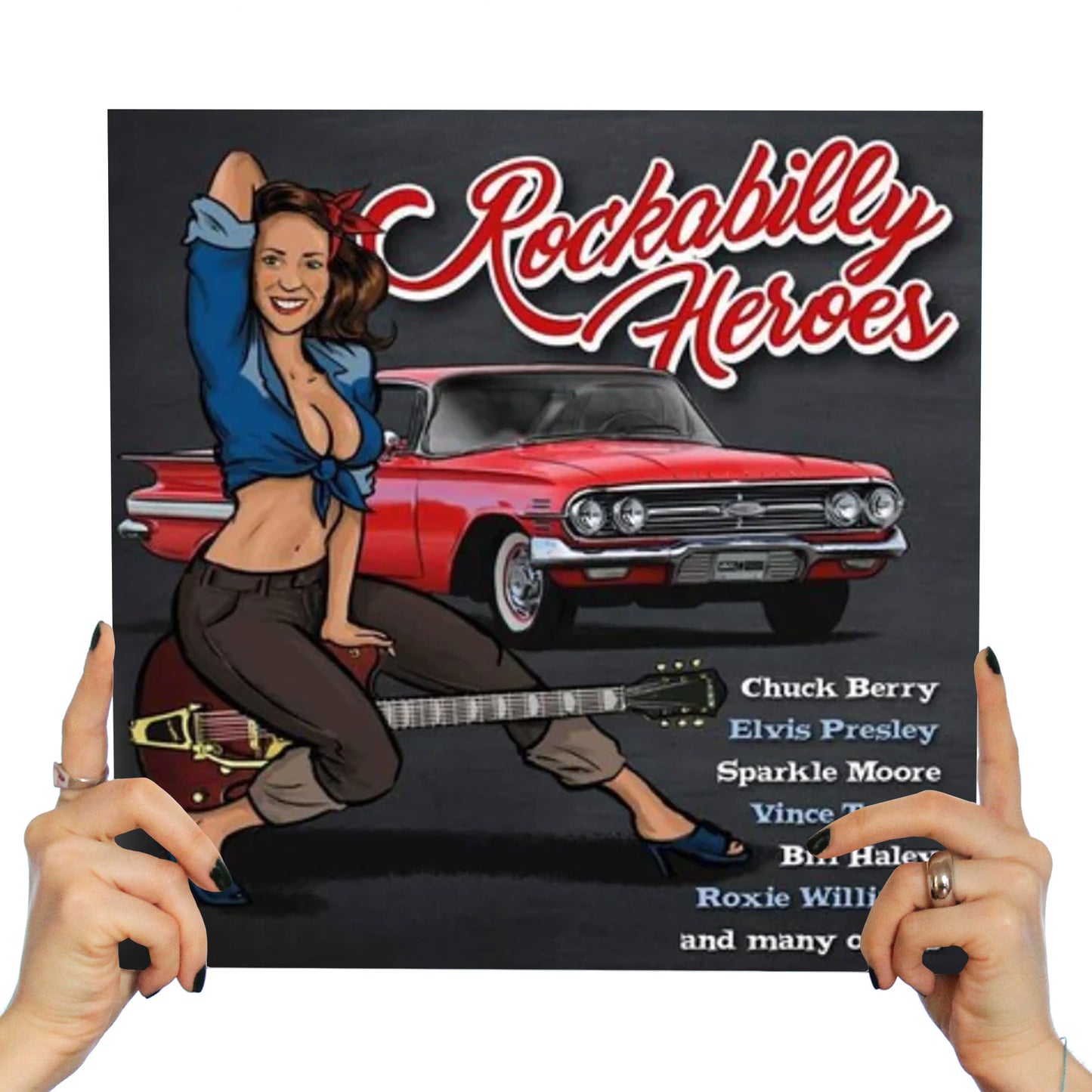 VARIOUS ARTISTS - ROCKABILLY HEROES (COOL BLUE VINYL)