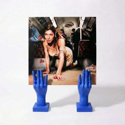 BASE DE MANOS PARA VINILOS (HANDS RECORD DISPLAY) MATTE BLUE