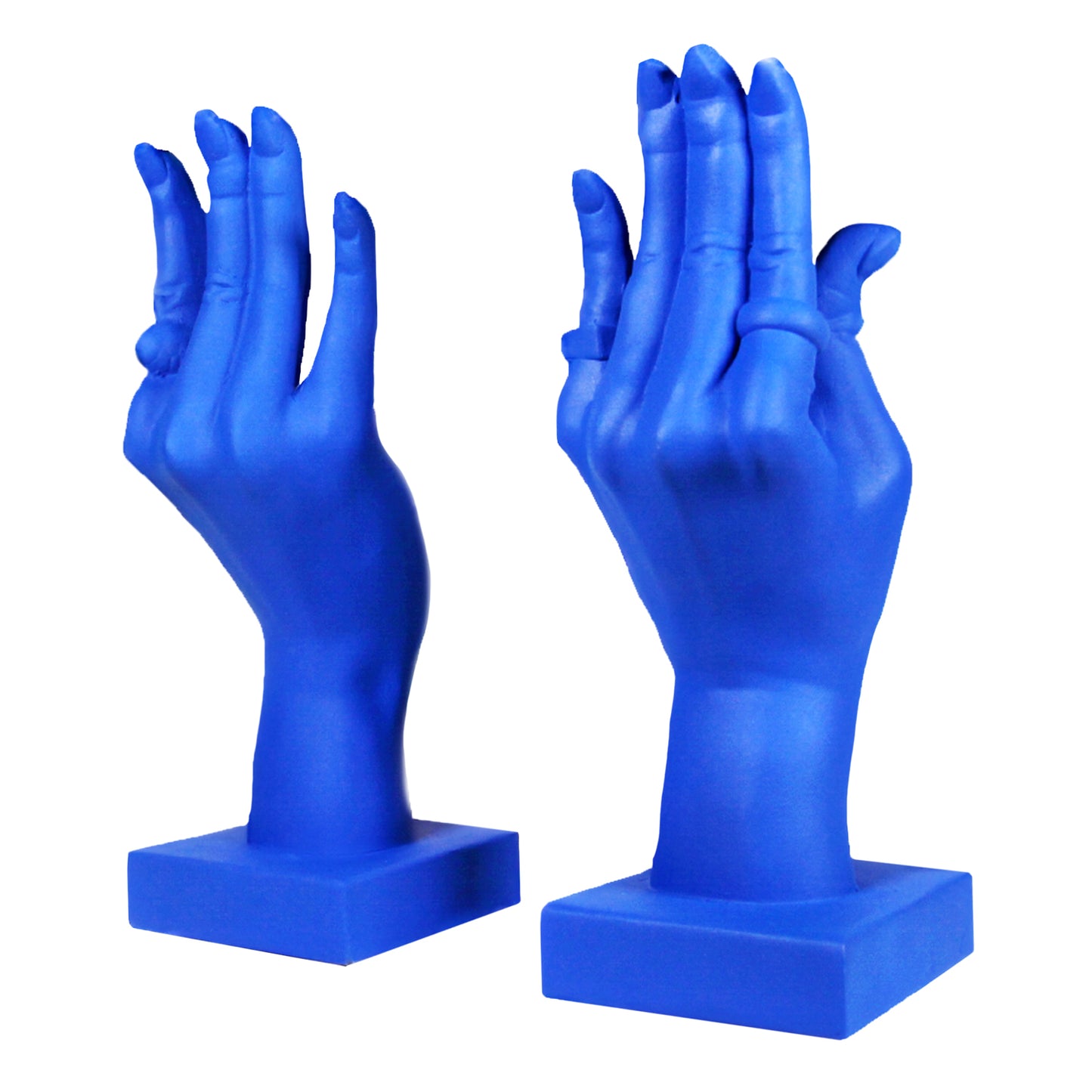 BASE DE MANOS PARA VINILOS (HANDS RECORD DISPLAY) MATTE BLUE