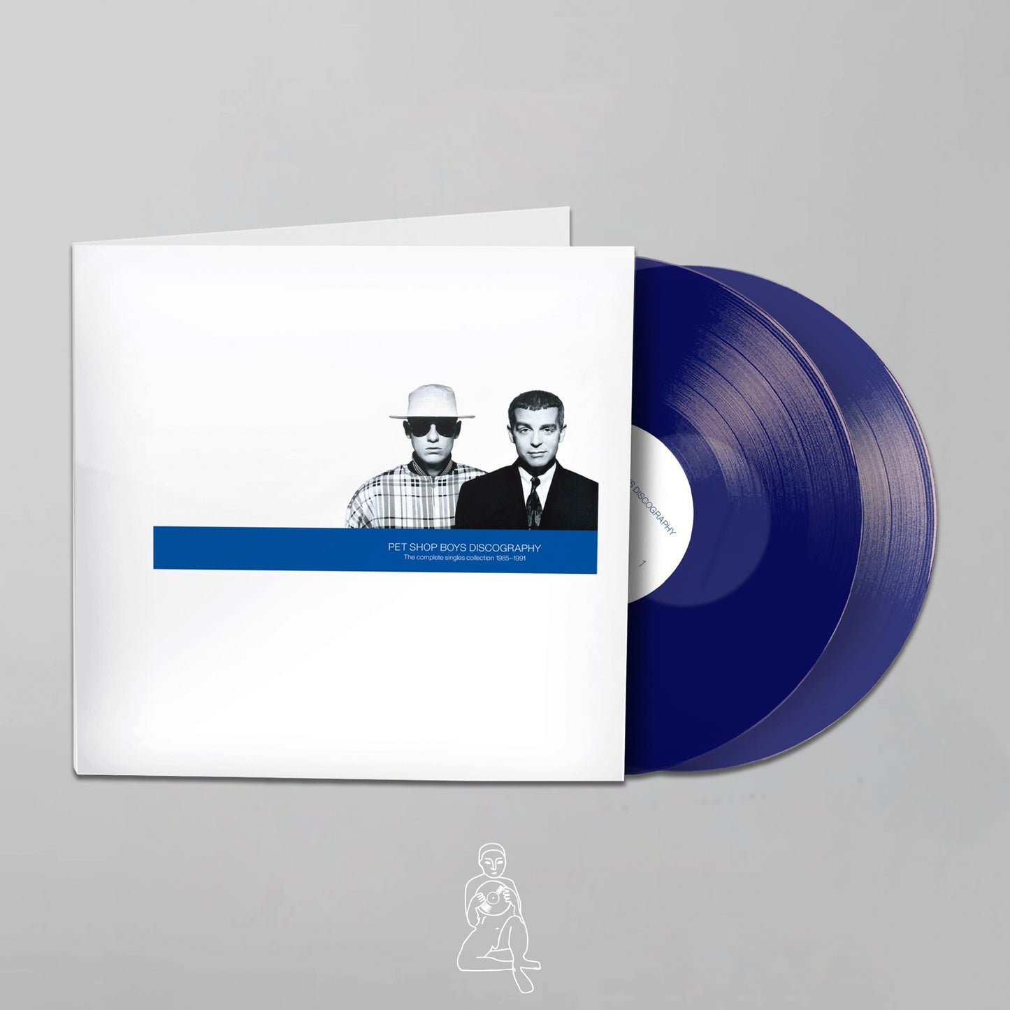 PET SHOP BOYS - DISCOGRAPHY (THE COMPLETE SINGLES COLLECTION 1985-1991) (2 LP'S BLUE VINYL)